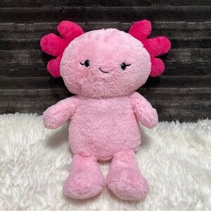 AXOLOTL PINK PLUSH VIBRANT GILLS SEA ANIMAL AQUATIC SALAMANDER SOFT STUFFED TOY